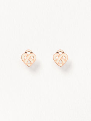 Coeur Entrelacé Émail earrings