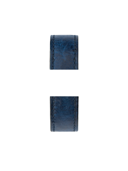 Marine / 17mm / Plaqué or jaune