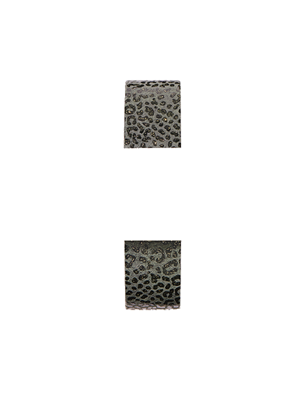 Léopard olive / 15mm / Or jaune