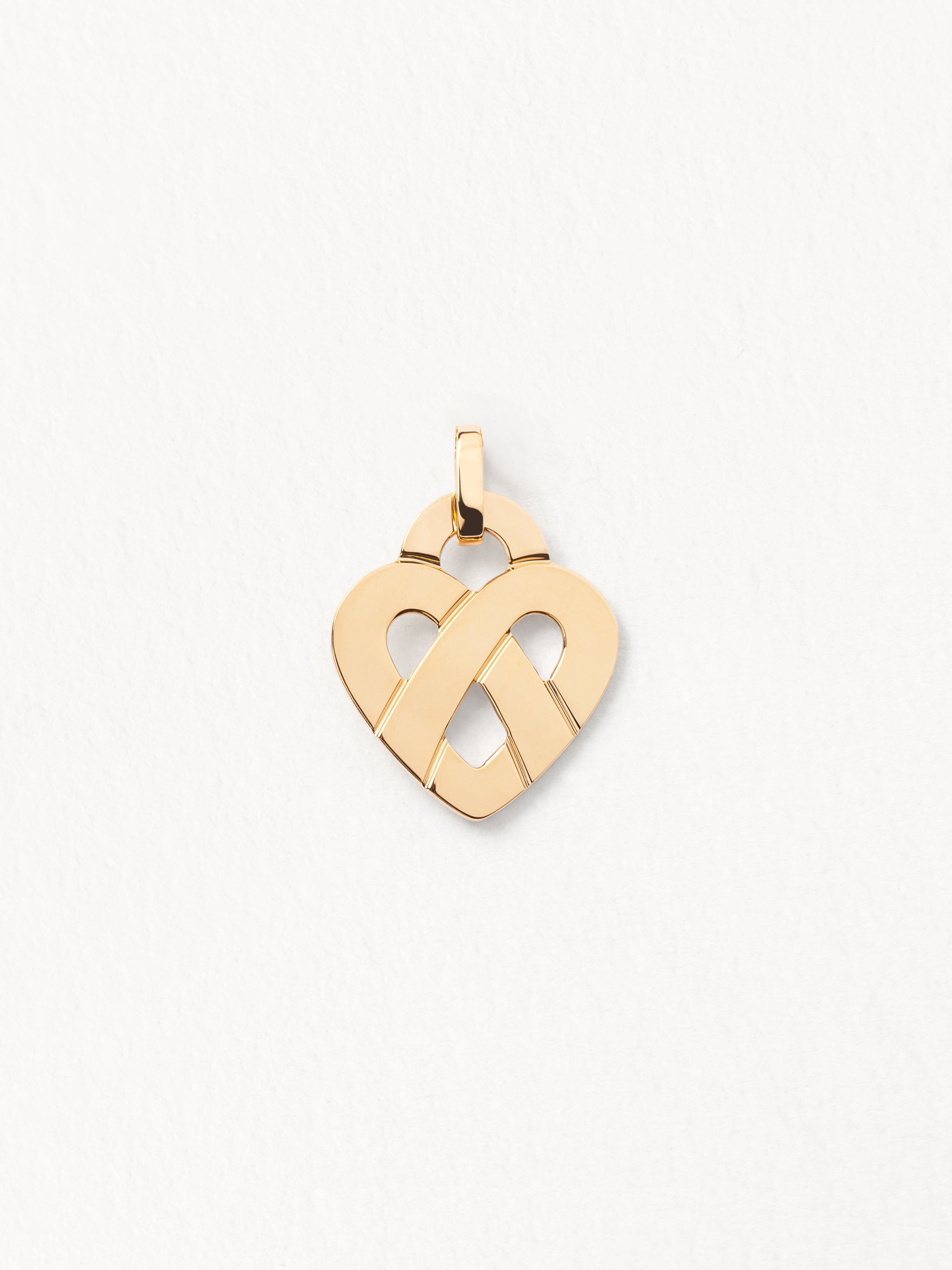 Lalique collier pendentif coeur cristal vert signé coffret à Paris