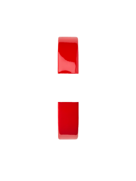 Rouge / 12mm / Or jaune