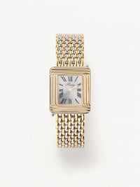 Two-tone rice grain, steel plated with yellow gold