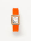 Veau sellier orange