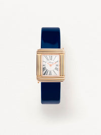 Veau verni bleu marine