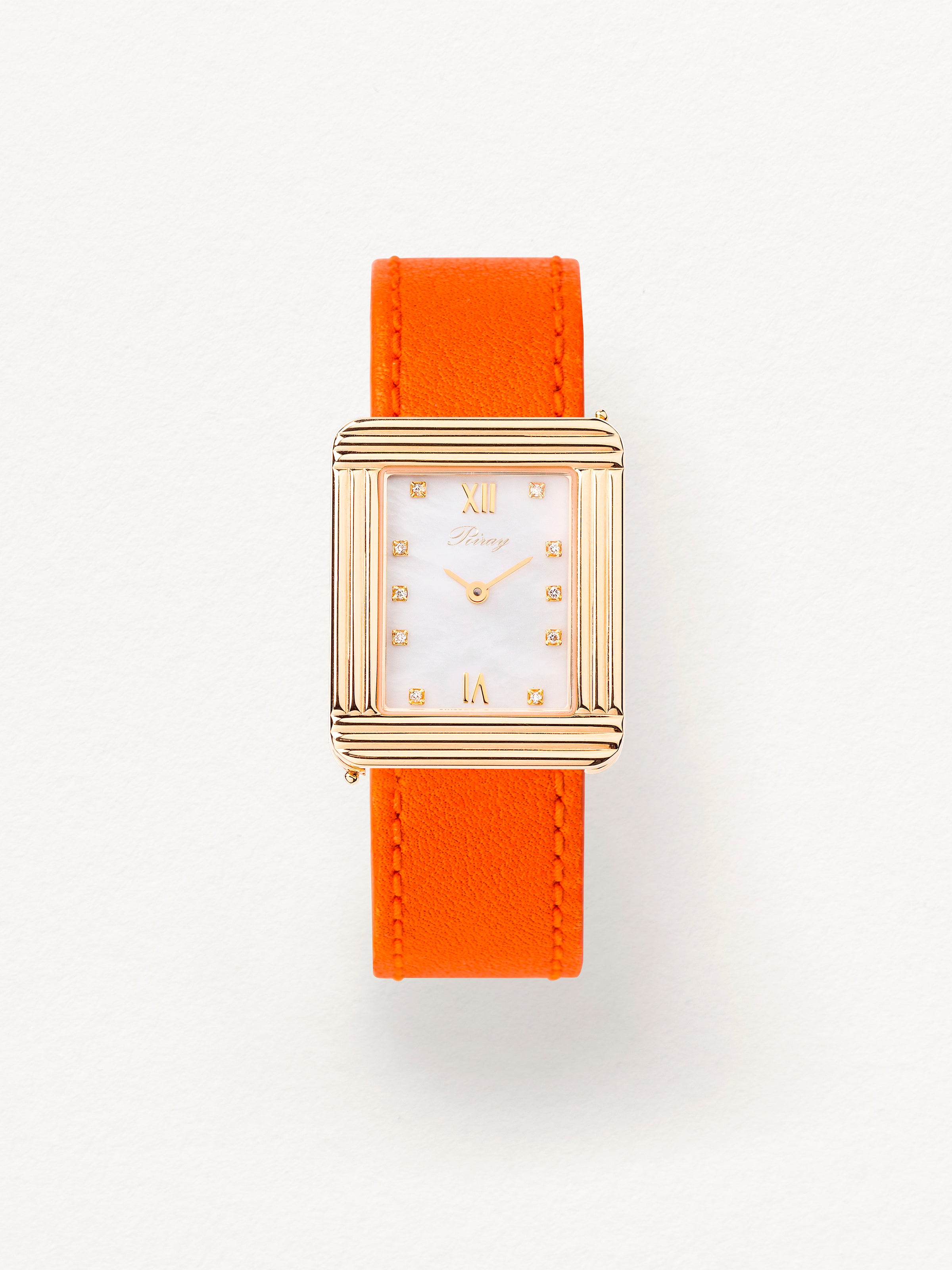 Veau sellier orange