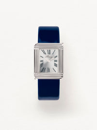 Veau verni bleu marine