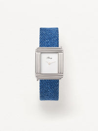 Blue denim strap