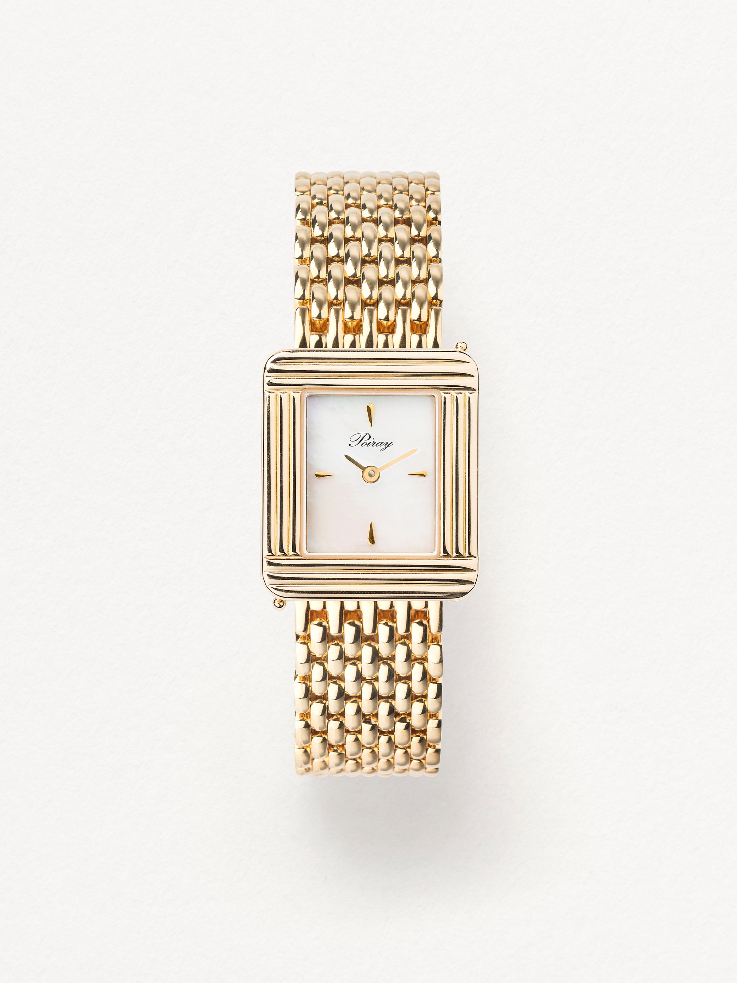 Yellow gold-plated steel rice grain