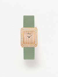 Veau sellier vert tilleul