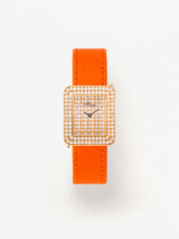 Veau sellier orange