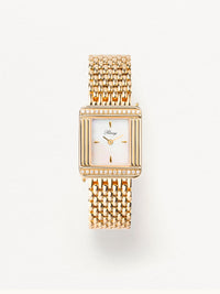 Grain de riz acier plaqué or jaune