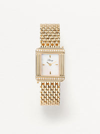 Yellow gold-plated steel rice grain