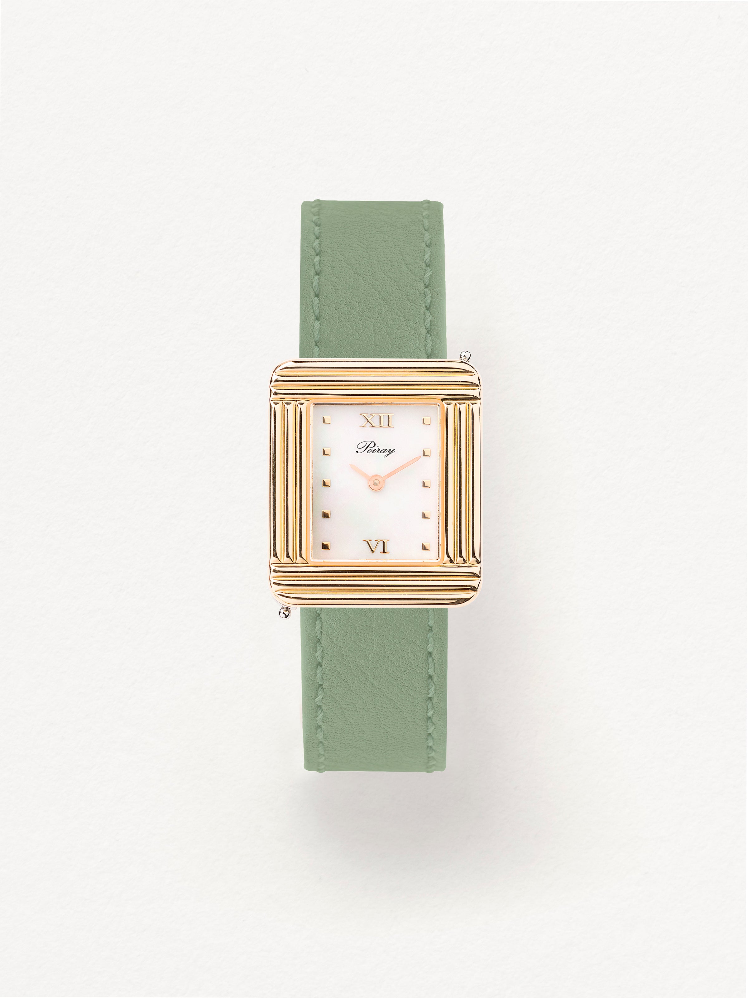Veau sellier vert tilleul
