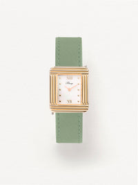 Veau sellier vert tilleul