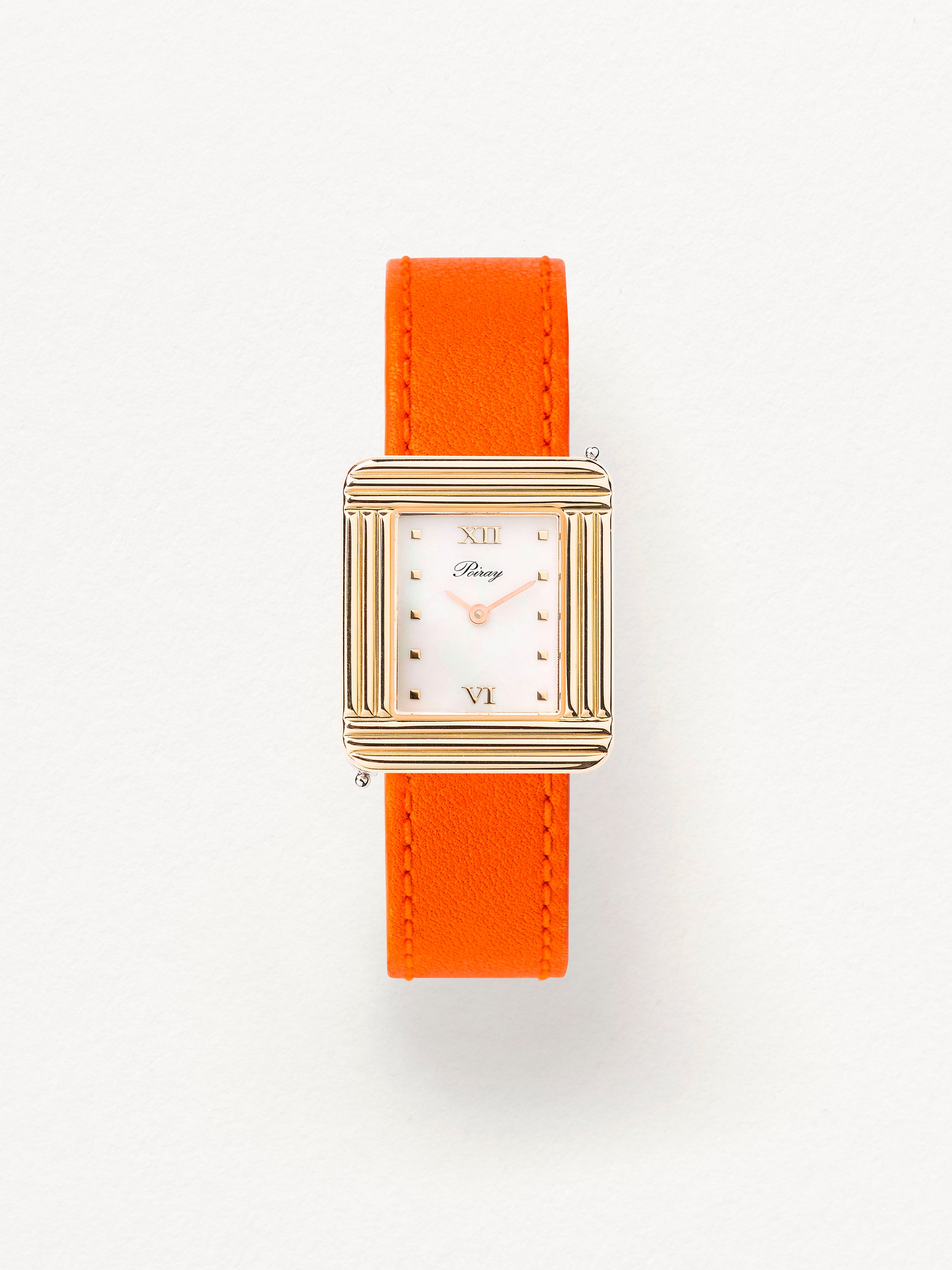 Veau sellier orange