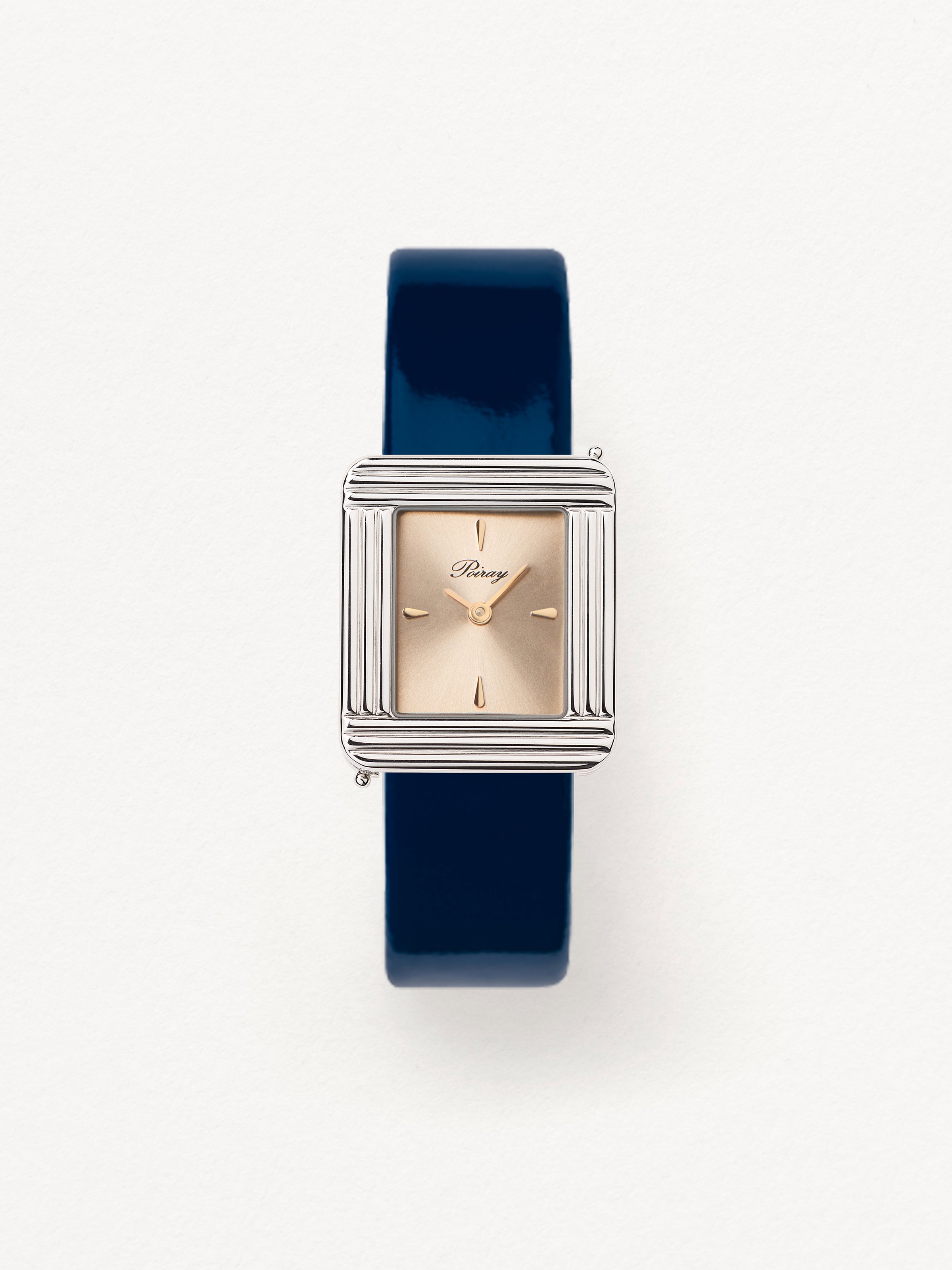 Navy blue  glossy calf