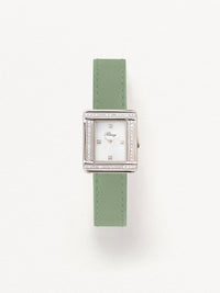 Veau sellier vert tilleul