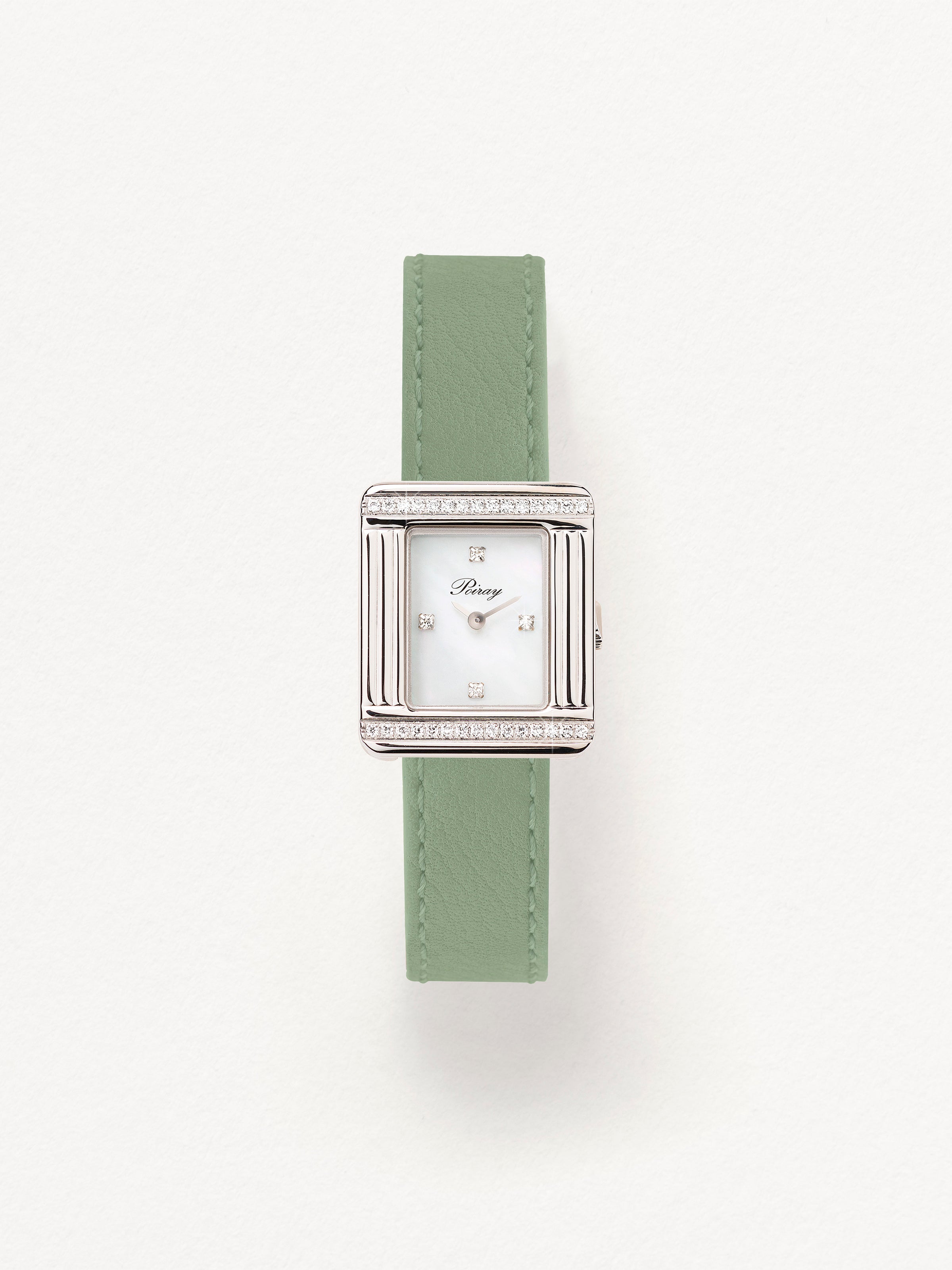 Veau sellier vert tilleul