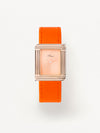 Veau sellier orange