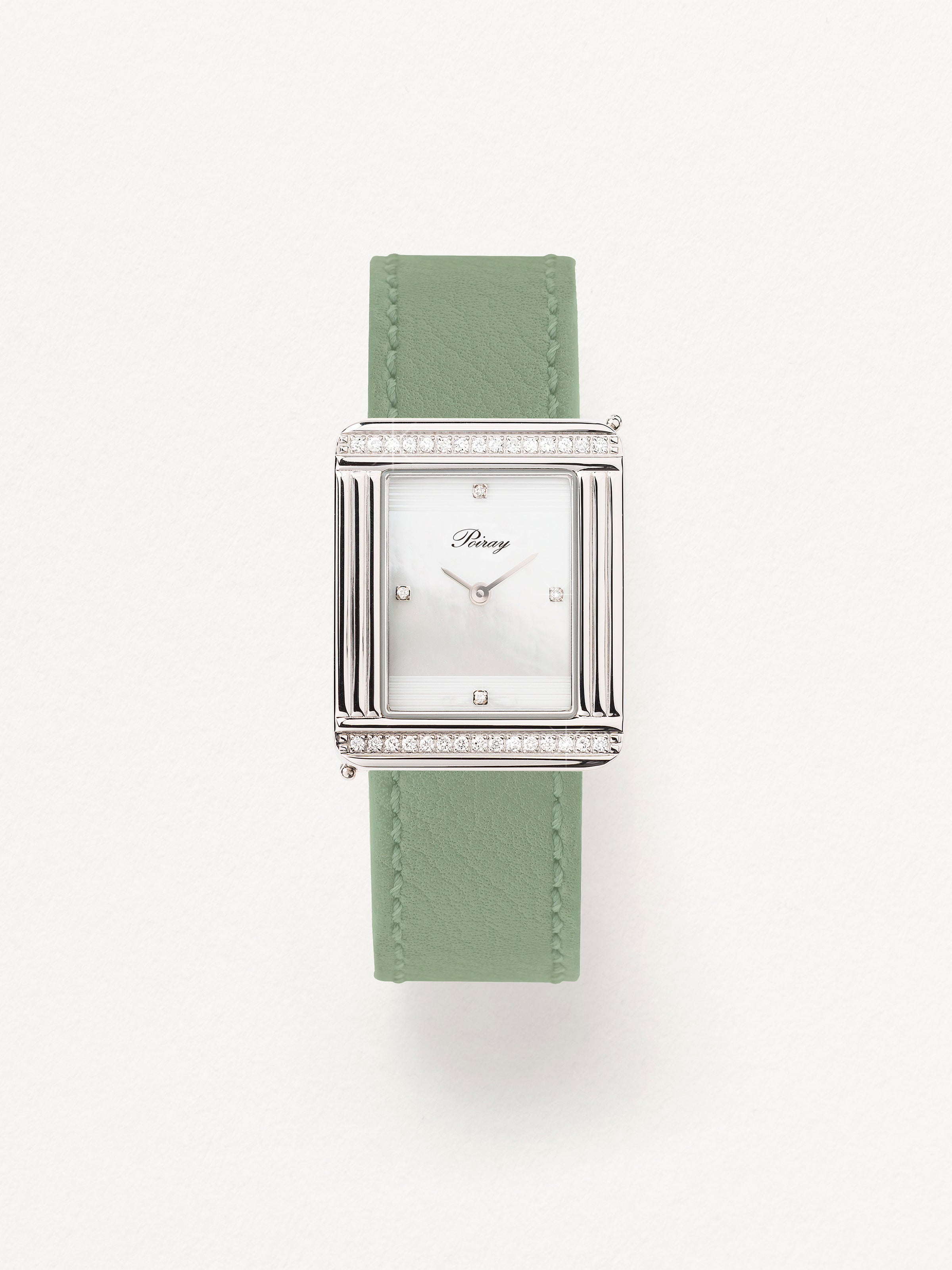 Veau sellier vert tilleul