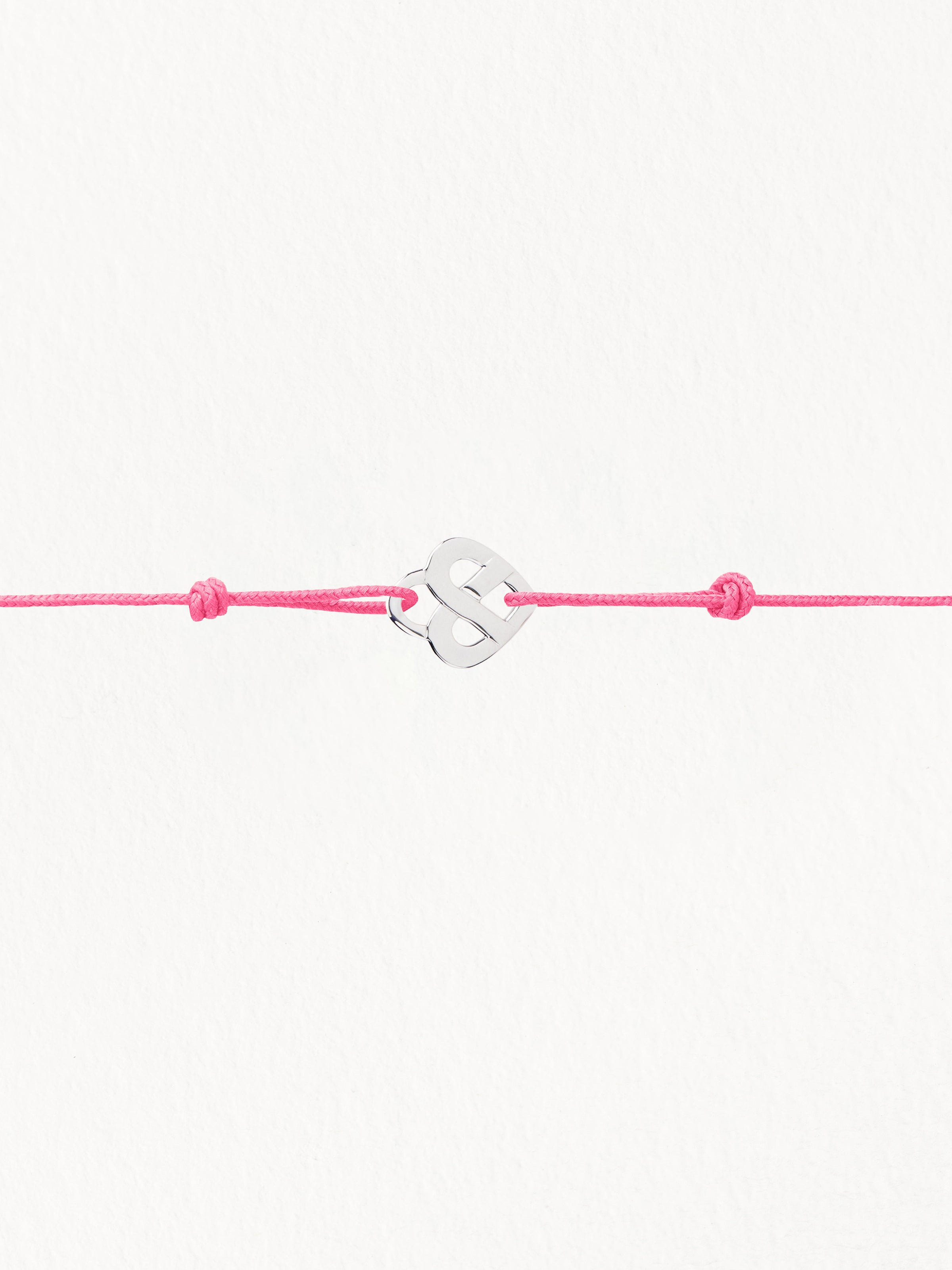 Cordon rose fluo