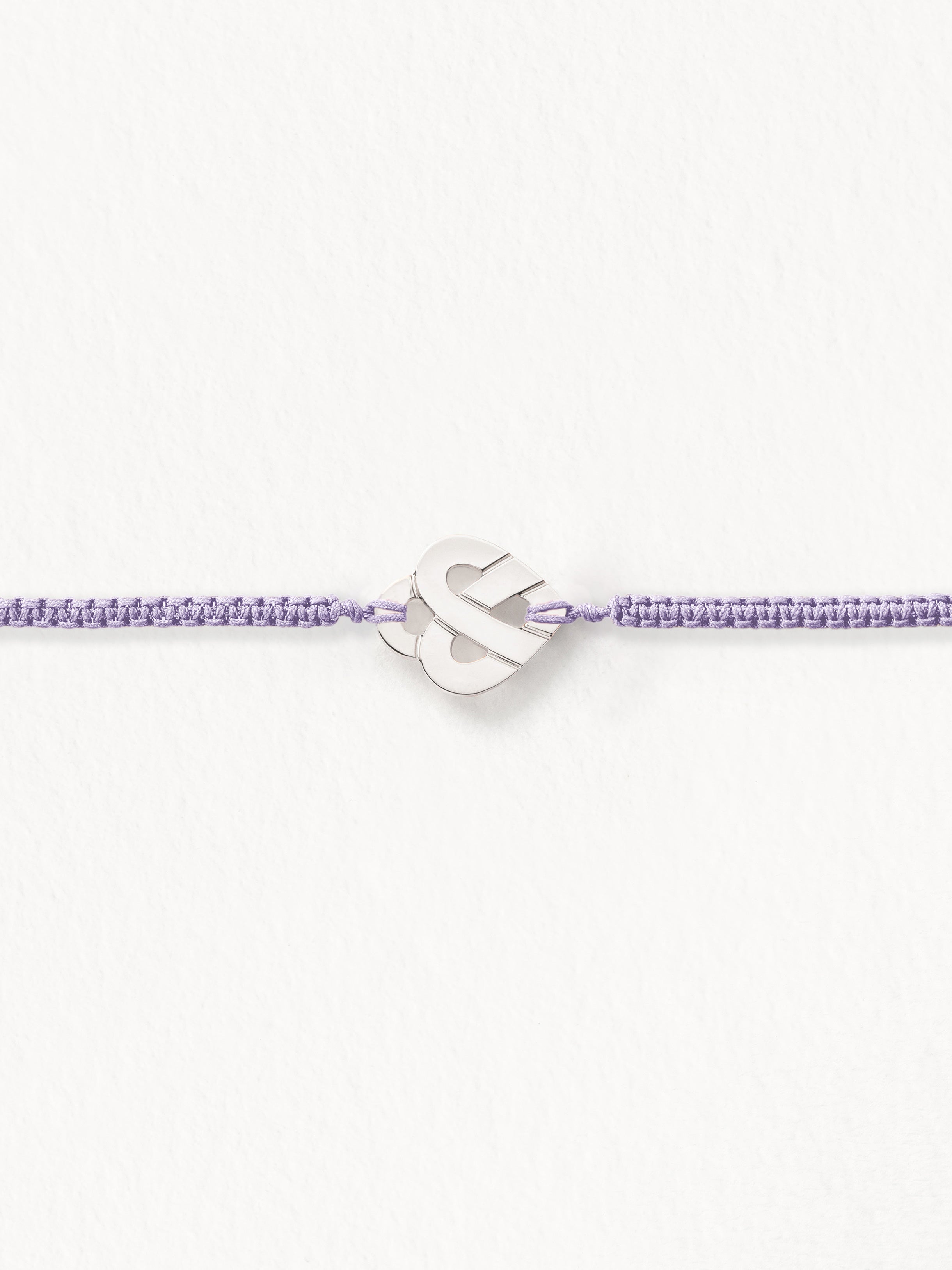 C ur Entrelac bracelet macram Or blanc