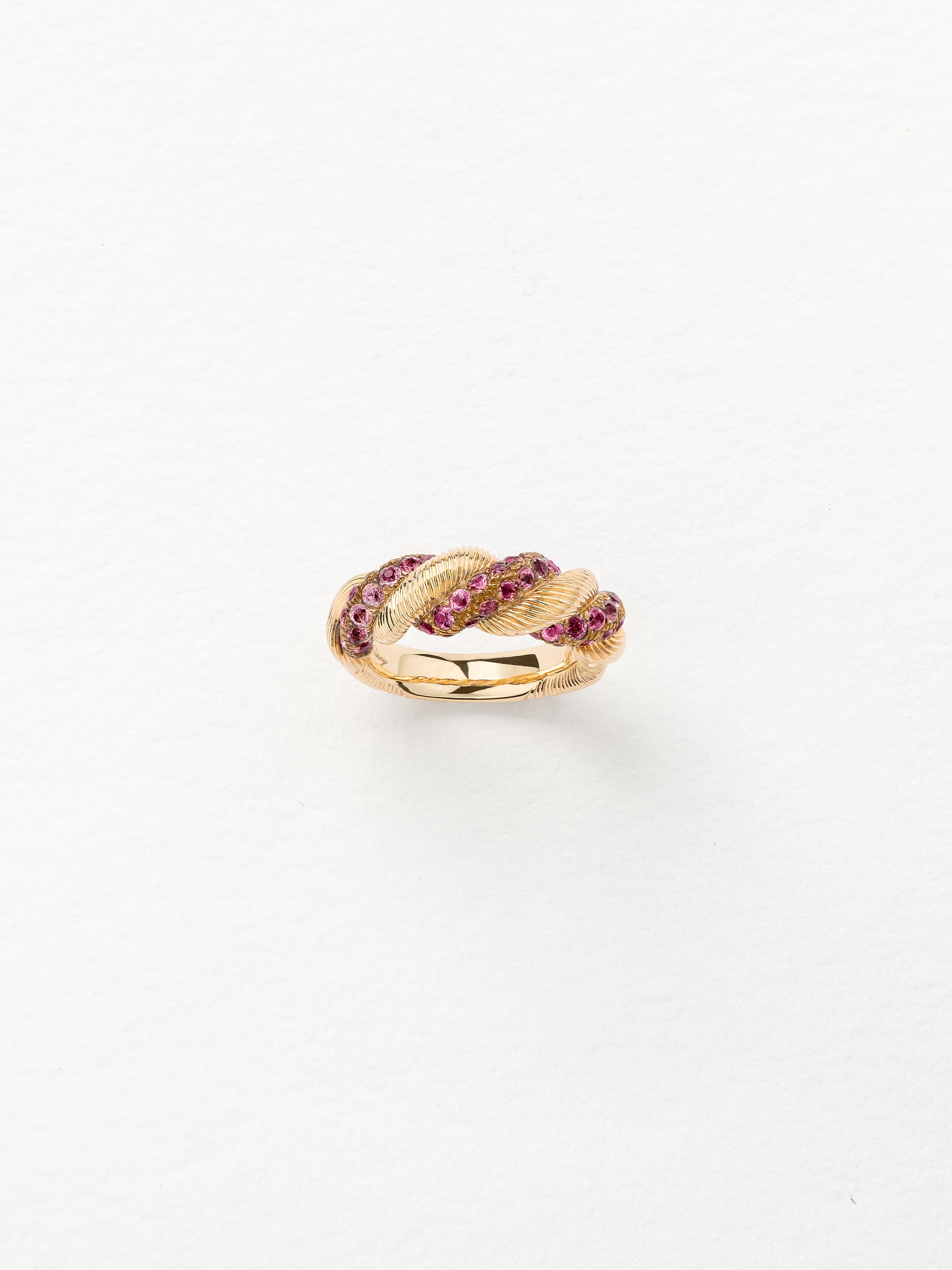 Dune de Poiray Yellow Gold Rhodolite Garnet Ring Poiray