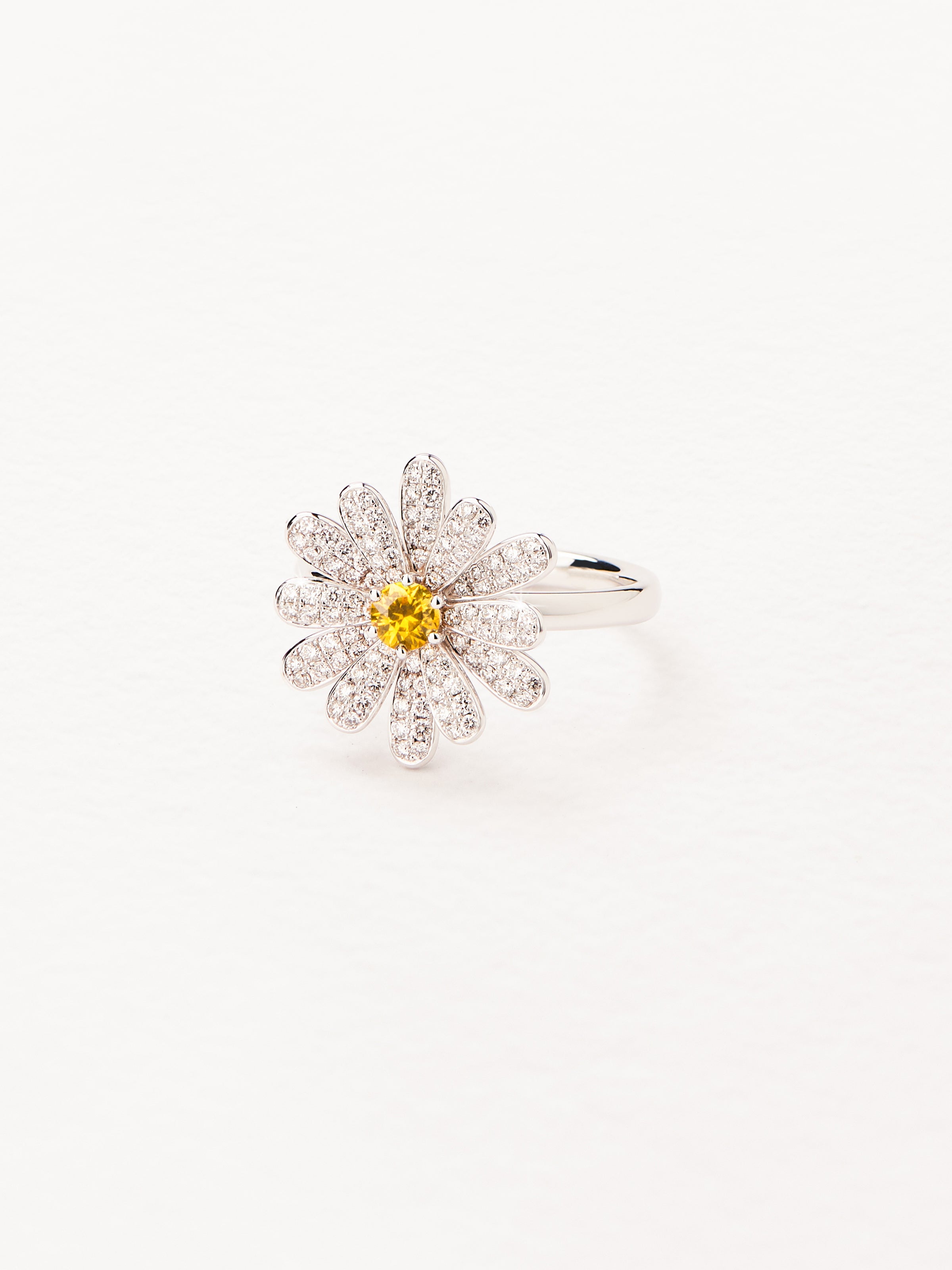 Bague Flower Poiray Or blanc Diamants - Main Image