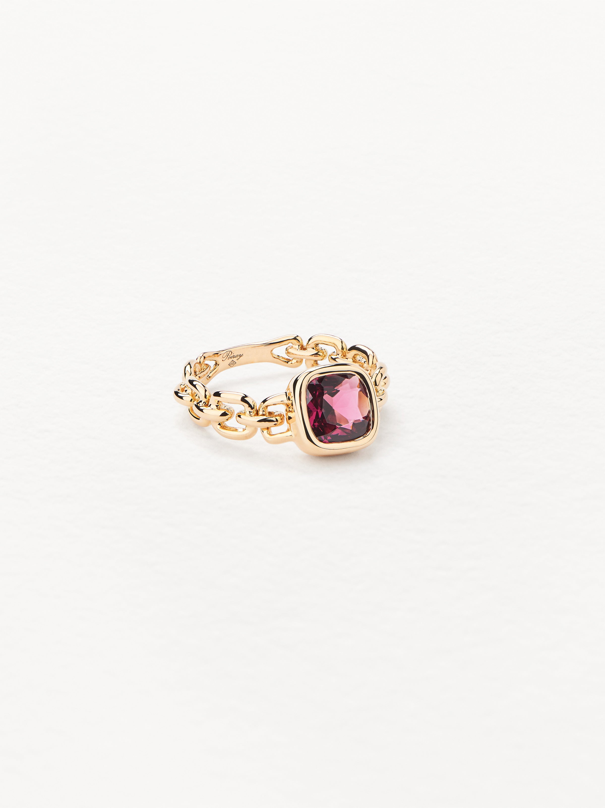 Indrani Yellow Gold Rhodolite Garnet Ring Poiray Poiray