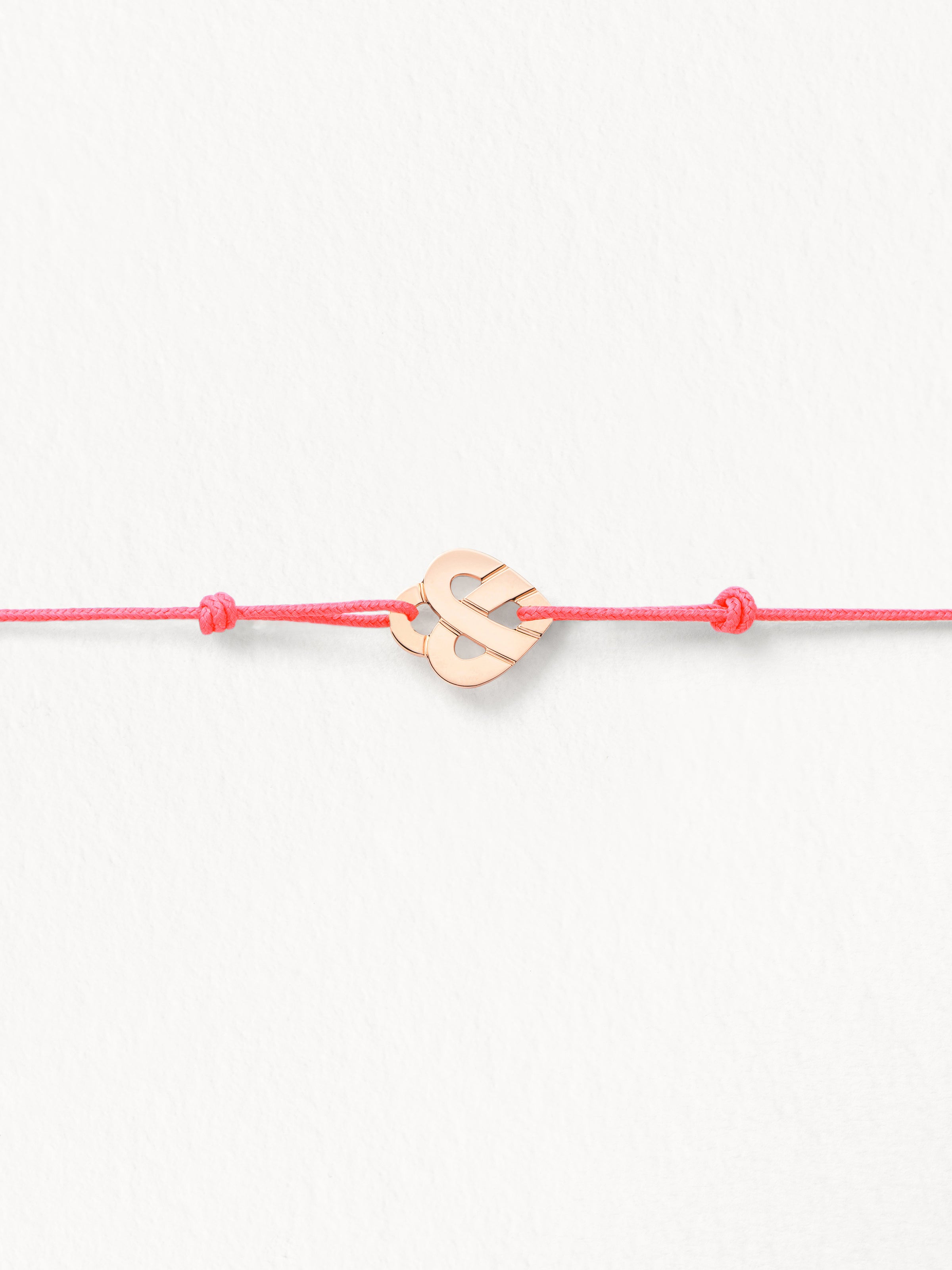 Cordon rose fluo