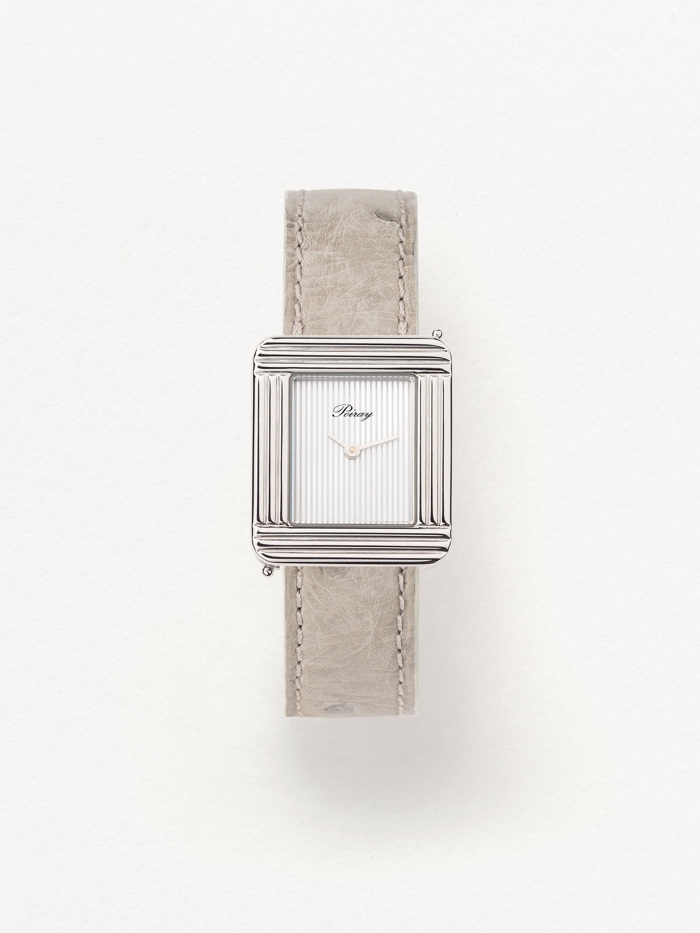 Bracelet 14 mm vintage "Simili Autruche beige" • Cafe Noir - Les montres