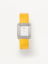 Yellow Lizard Leather Strap