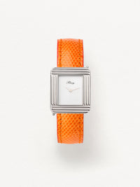 Bracelet Cuir Lézard Orange