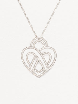 Collier Cœur Entrelacé