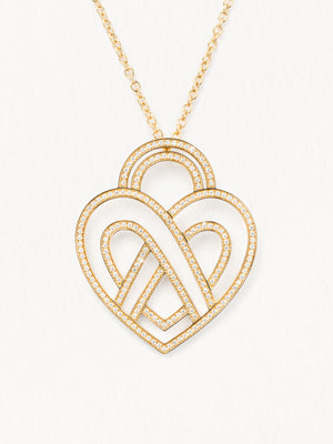 Collier Cœur Entrelacé