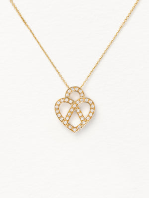 Collier Cœur Entrelacé