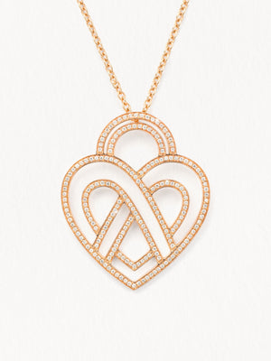 Collier Cœur Entrelacé