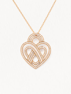 Collier Cœur Entrelacé