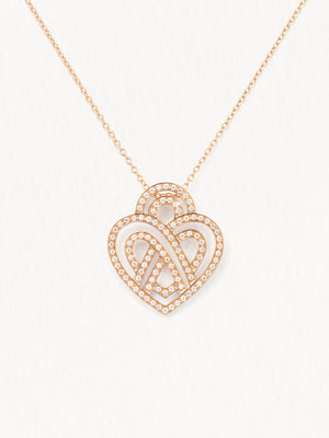 Collier Cœur Entrelacé