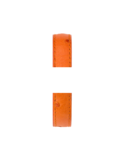 Orange / 12mm / Plaqué or jaune