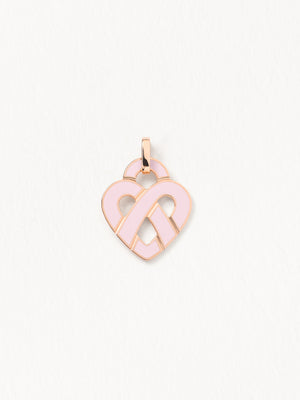 Ladurée Cœur Entrelacé Émail Pendant